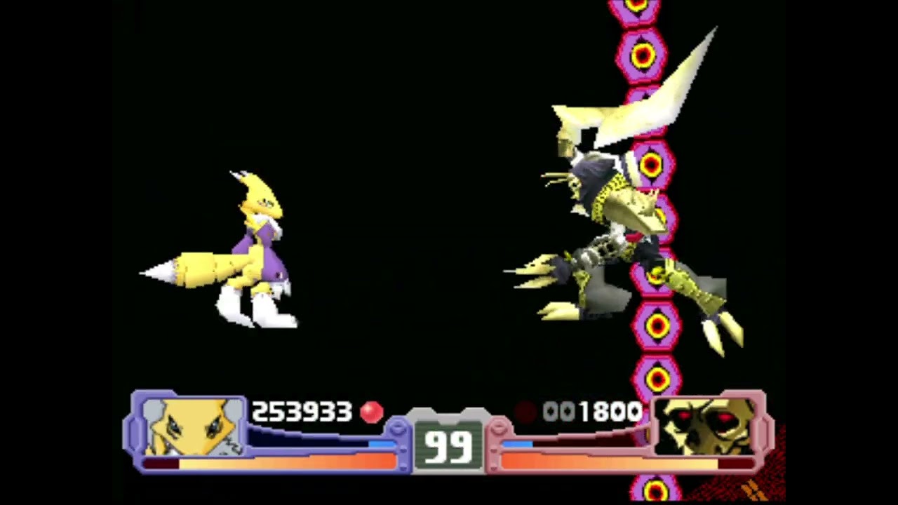 Digimon Rumble Arena Gameplay: Renamon VS Reapermon (Easy)
