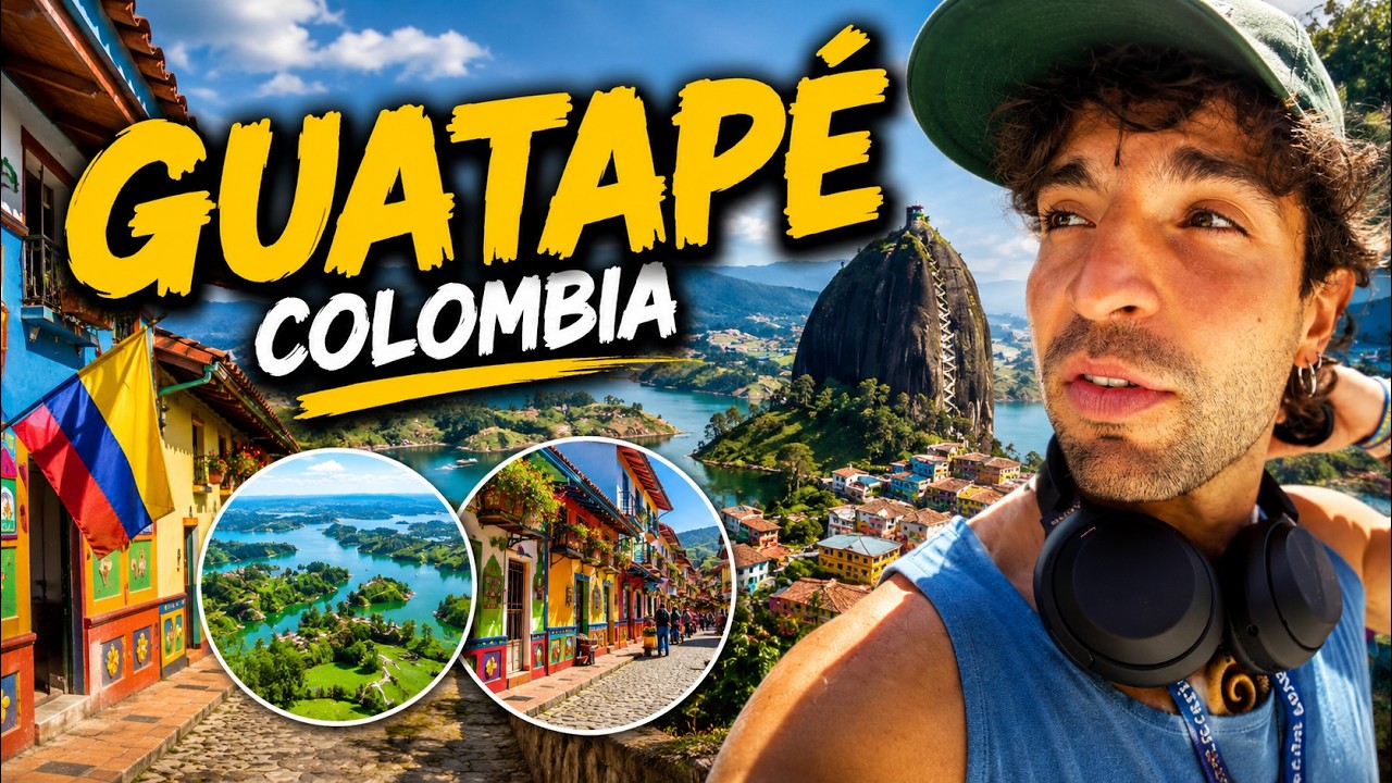 GUATAPÉ 🇨🇴 – Non credevo fosse così COLORATO! 😍 + Piedra del Peñol & lago