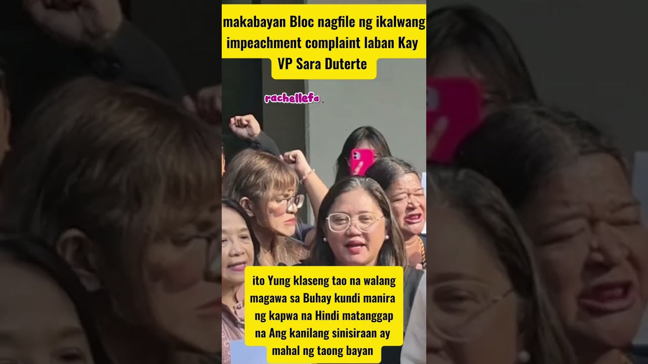 Makabayan Bloc File second impeachment complaint against VP Sara#shorts#makabayanbloc#trending#fyp