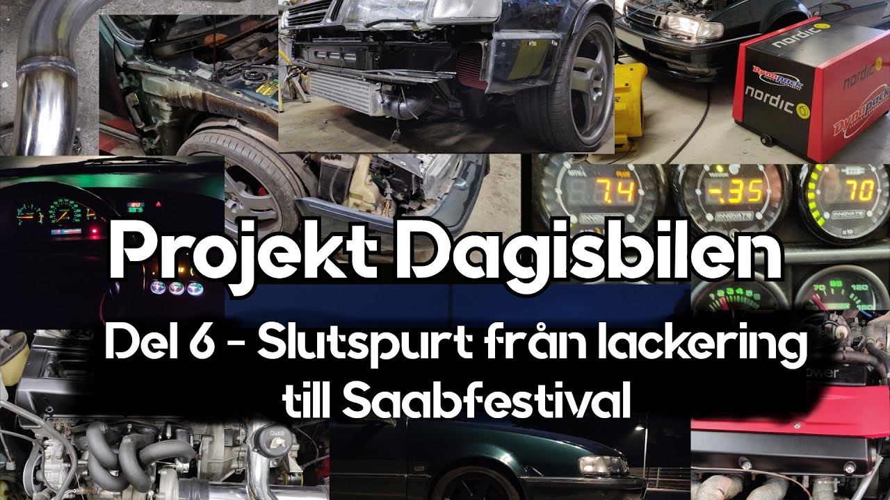 Projekt Dagisbilen - Renoveringen - Del 6 Slutspurt fr&aring;n lackering till Saabfestival
