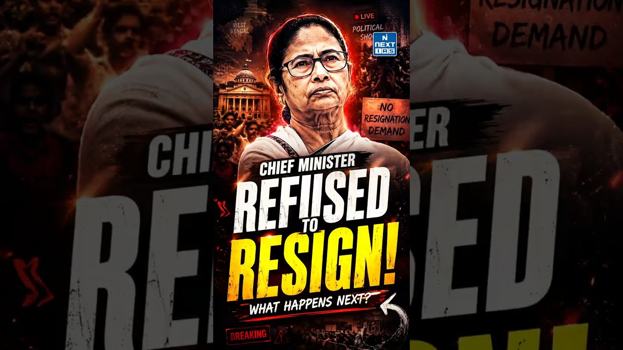 Mamata Banerjee Refuses to Resign After Defeat? What Constitution Says | NEXT IAS