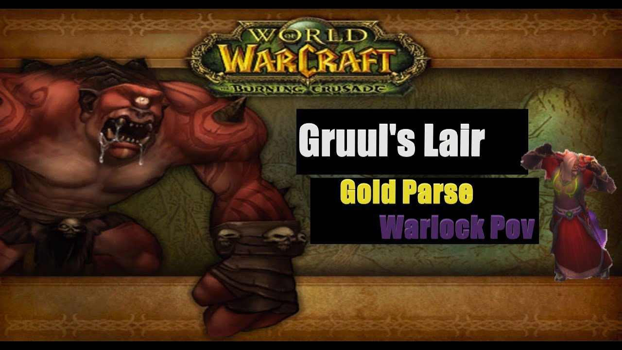 WOW TBC Classic Gruul's Lair Gold Parse Destruction Warlock POV - Burning Crusade Classic (Wipe INC)