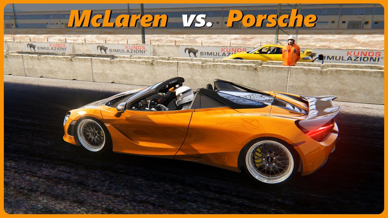 McLaren vs. Porsche - Drag Race 2000m (Assetto Corsa)
