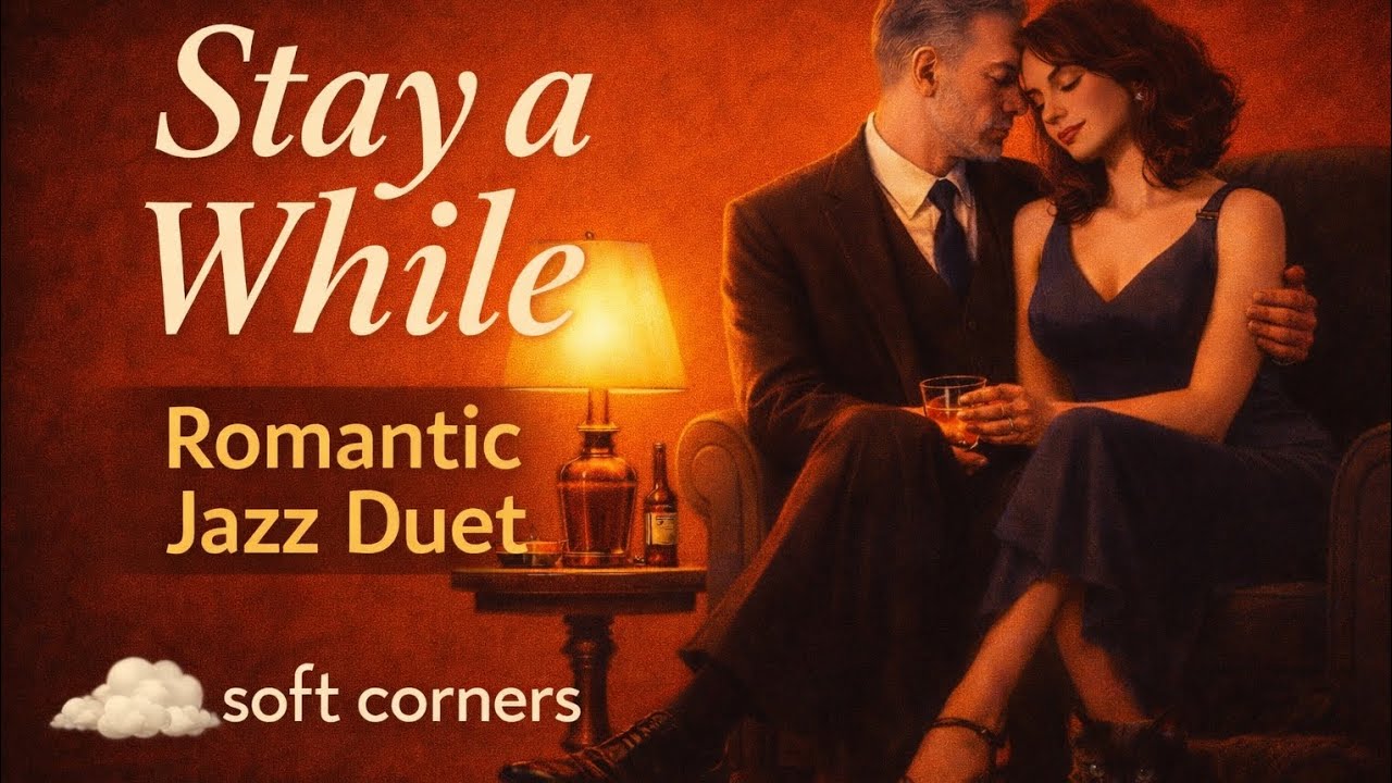 Stay a While | Soft Corners – Late Night Jazz Duet (Lyrics)