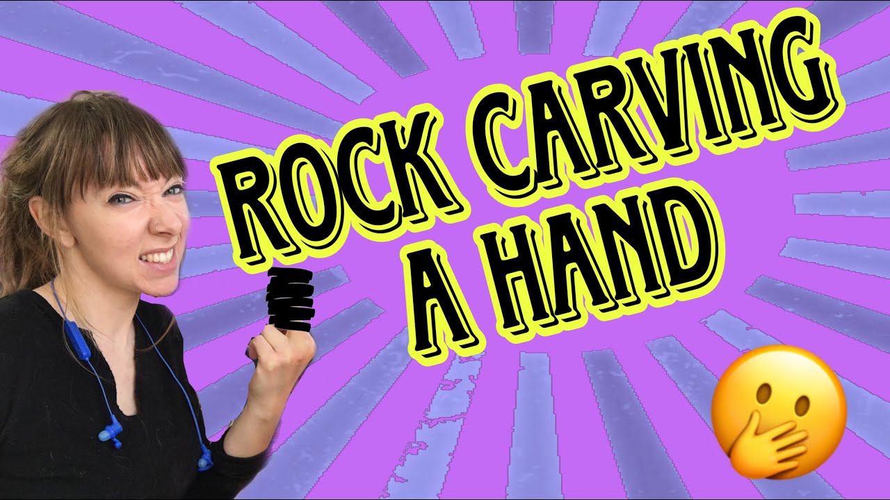 Rock Carving a Small Hand Statue | Diamond Coated Bit Carving
