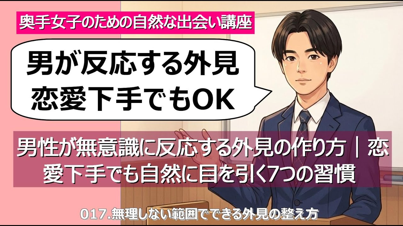 男性が無意識に反応する外見の作り方｜恋愛下手でも自然に目を引く7つの習慣