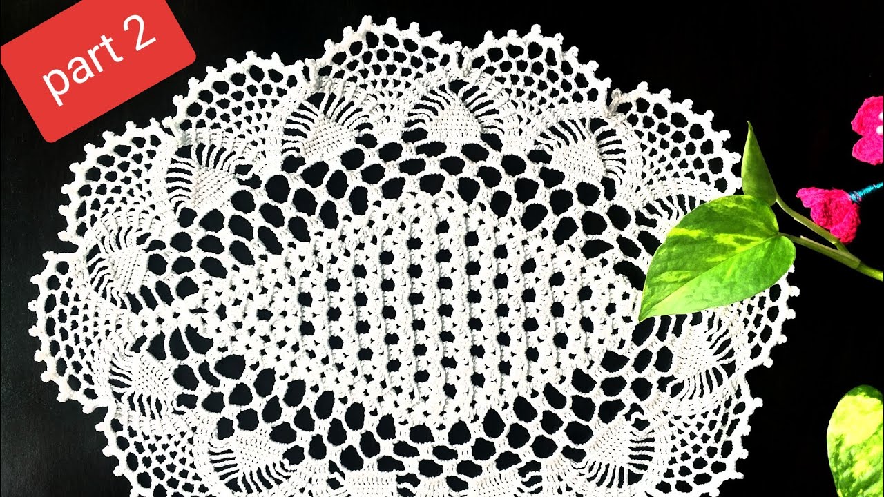 Beautiful Crochet Tablecloth this is Crochet Doily with Easy Crochet Design Border parts 👇