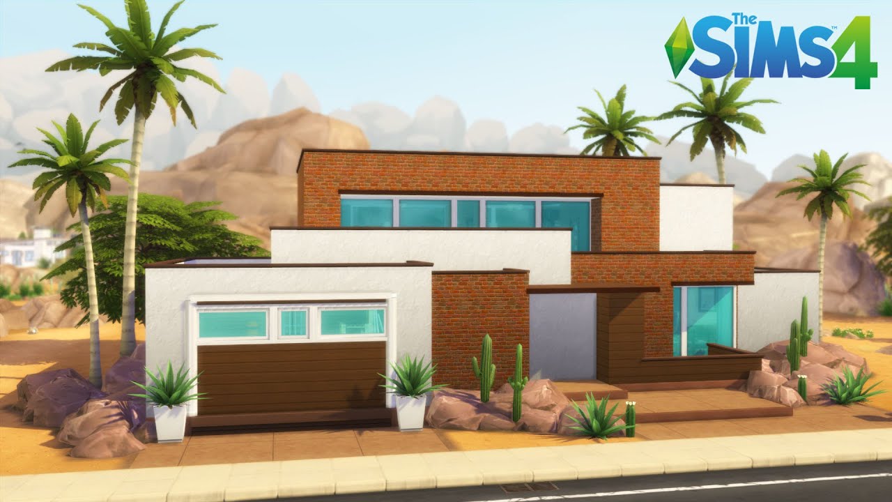 BASE GAME | Desert Villa in Oasis Springs 🌵 | No CC | The Sims 4 Speed Build