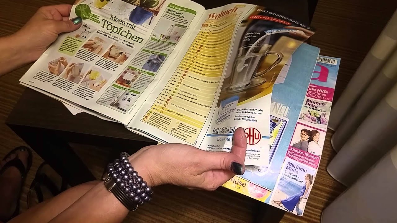 ASMR- page turning Bella magazine- Silent