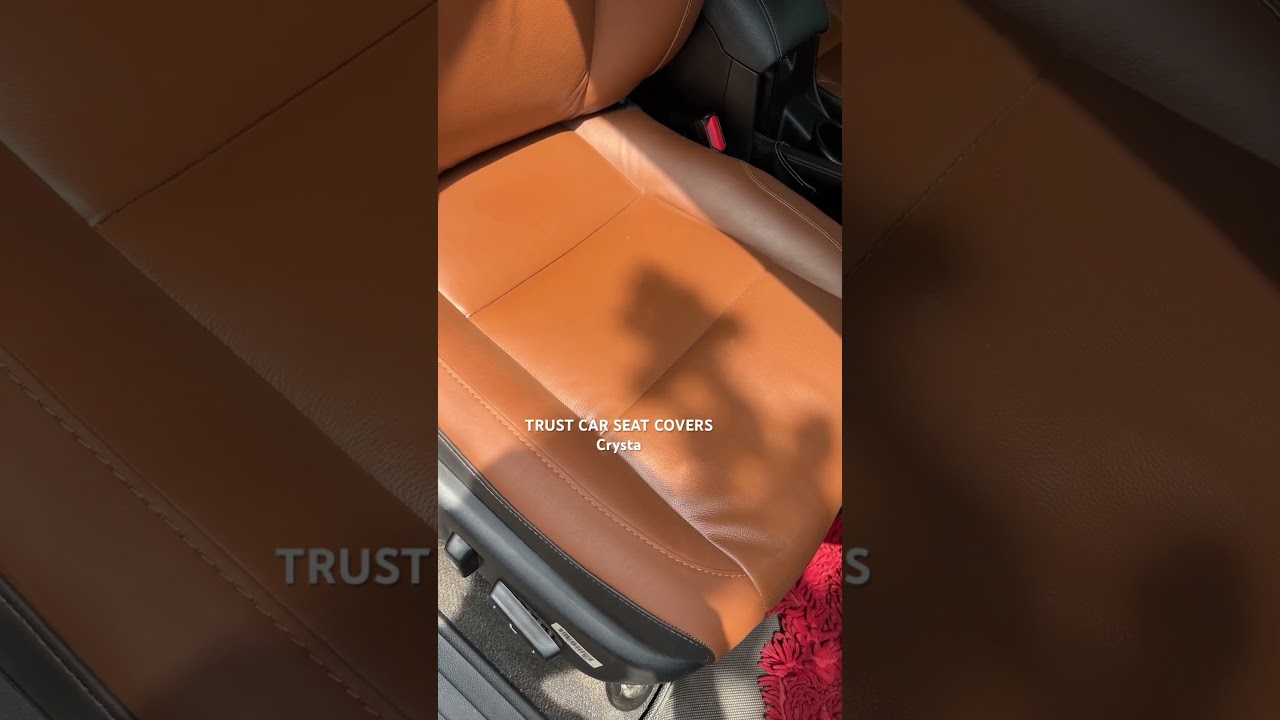 CRYSTA INTERIOR WORK DONE IN TAN CARBON FINISH #bestcarseatcovers  #seatcovers #carseatcovers