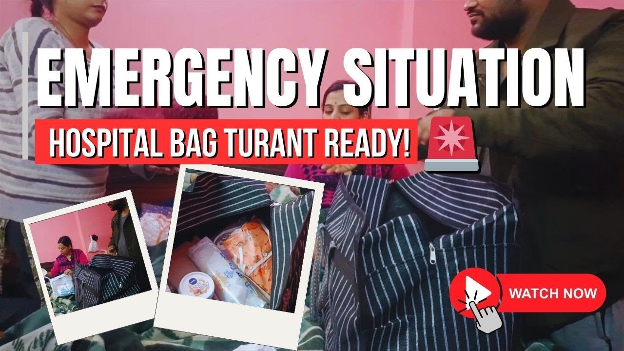Emergency Situation 🚨 | Hospital Bag Turant Ready!🤰 #dailyvlog #EmergencySituation#HospitalBagReady 