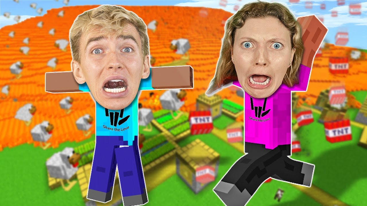 GRACE SHARER BROKE INTO my MINECRAFT HOUSE!!