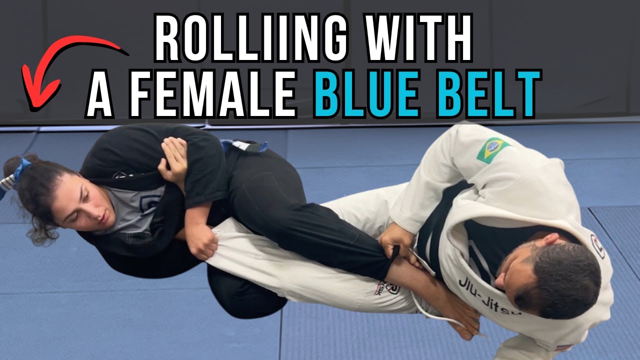 Rolling With A Female Blue Belt / BJJ Rolling  Commentary