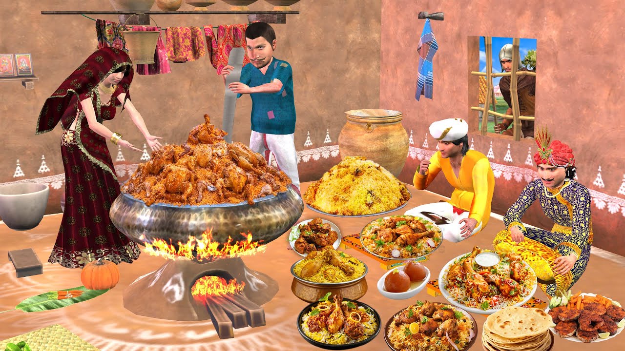 Jadui Biryani Pot Poor Farmer and Landlord Hindi Kahaniya Masti Tv - Hindi Stories Live Stream