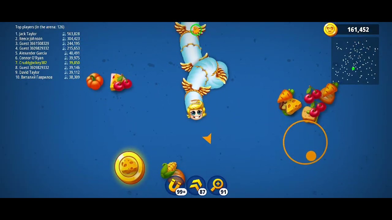 Playing wormszone