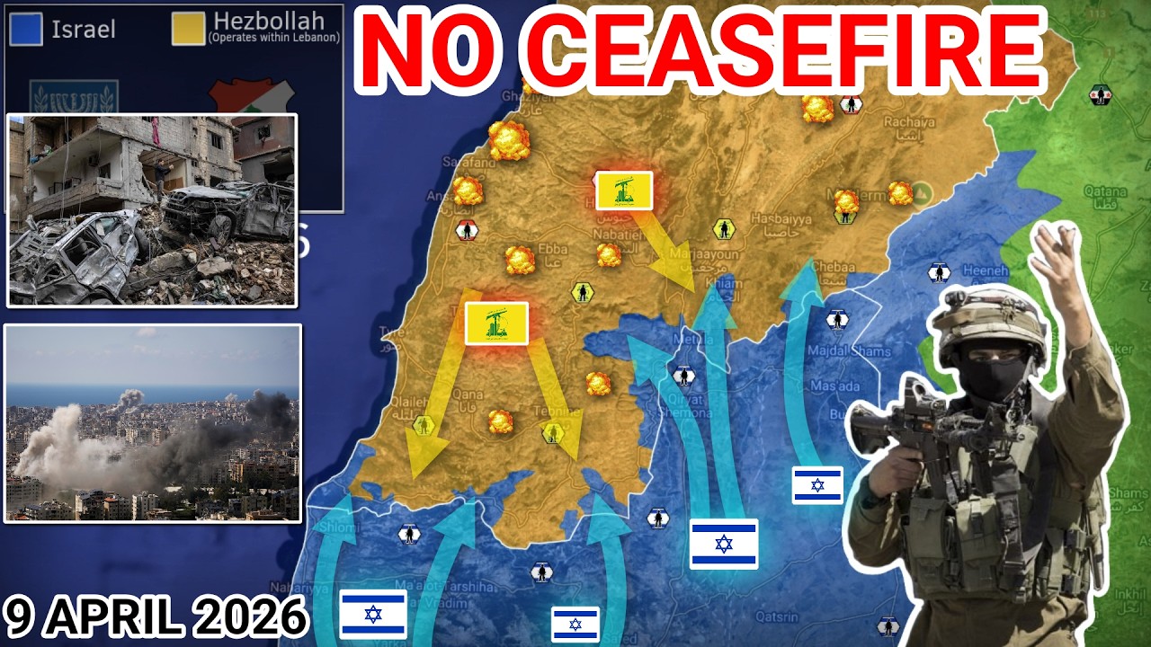 Ceasefire Reached&hellip; But Not in Lebanon | Israel Launches Massive Strikes and Advances [9 April 2026]