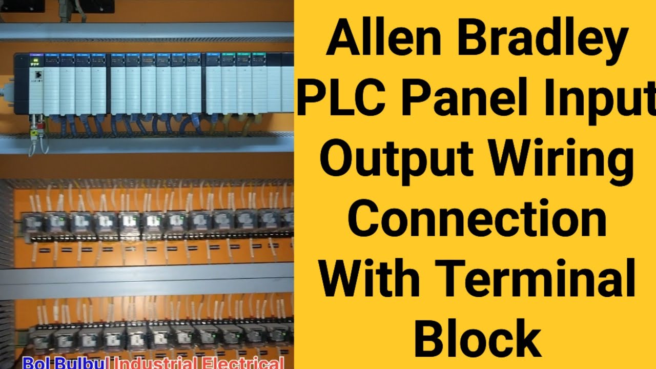 How to Study Allen Bradley PLC Input Output Module Wiring with Terminal Block ?