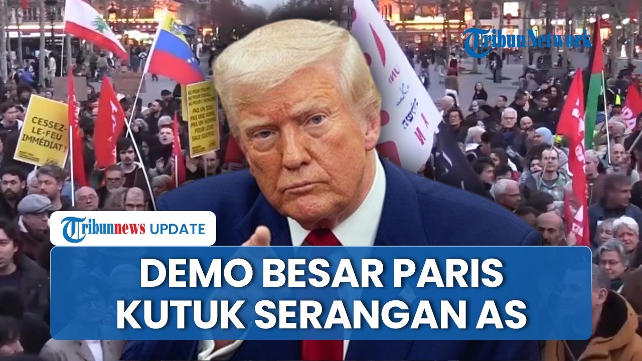 Paris Bergolak! Ratusan Demonstran Turun ke Jalan Kutuk Serangan Amerika Serikat dan Israel ke Iran