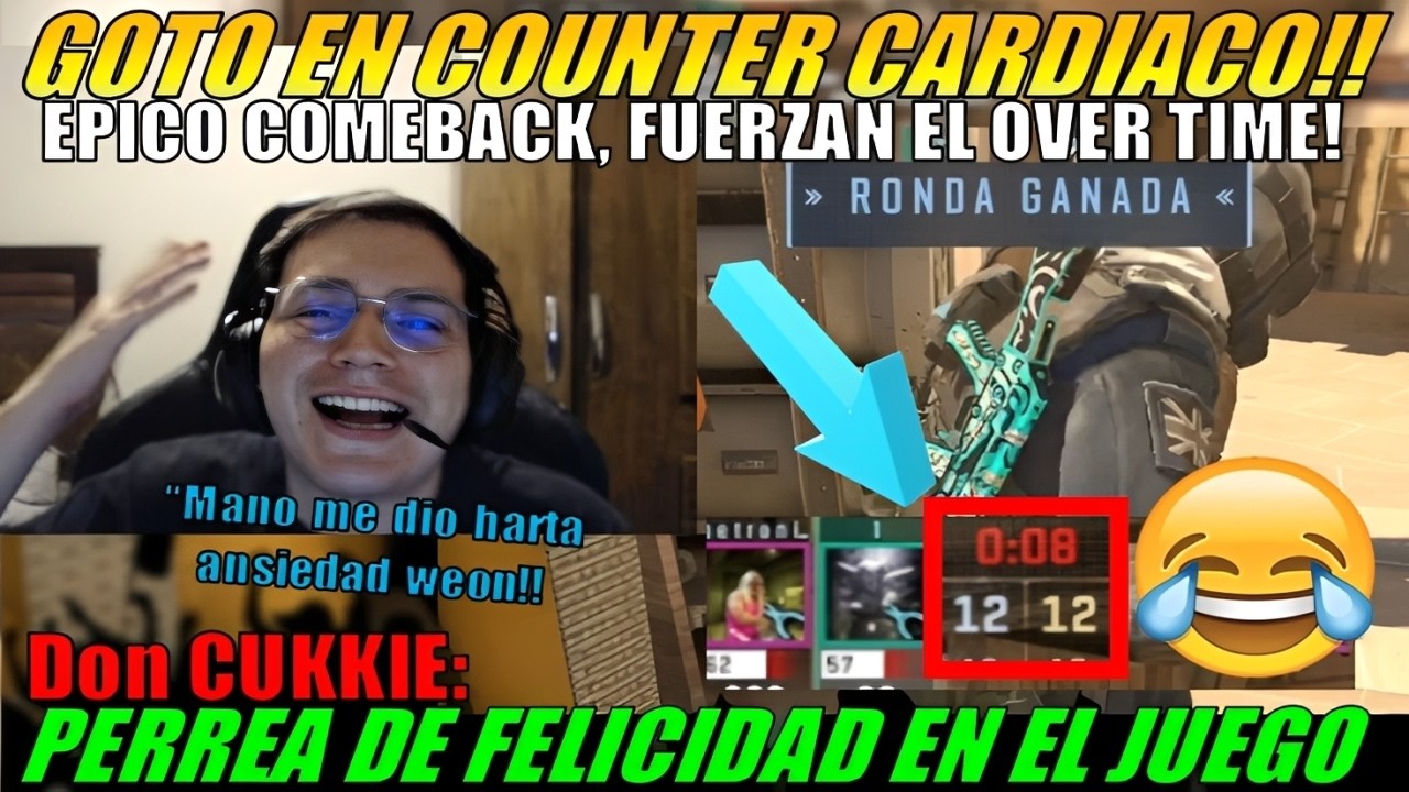 🔥MATTHEW juega COUNTER CARDIACO | Remontan un 6 -12 + DonCukkie|  Fuerzan el OVER TIME!🔥