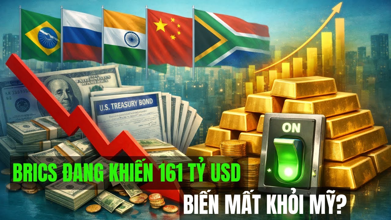 Страны БРИКС продали американские облигации на сумму 161 миллиард долларов, золото вернулось в це...