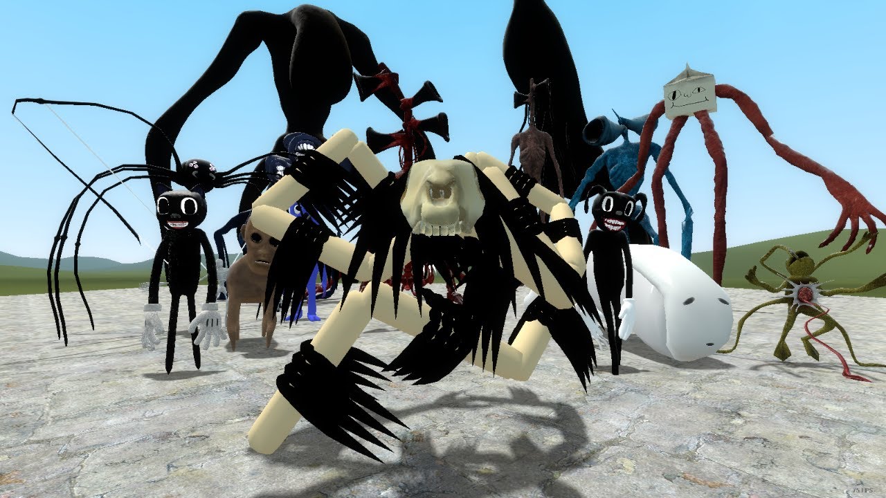 LONG HORSE VS TREVOR HENDERSON CREATURES!! Garry's Mod Sandbox