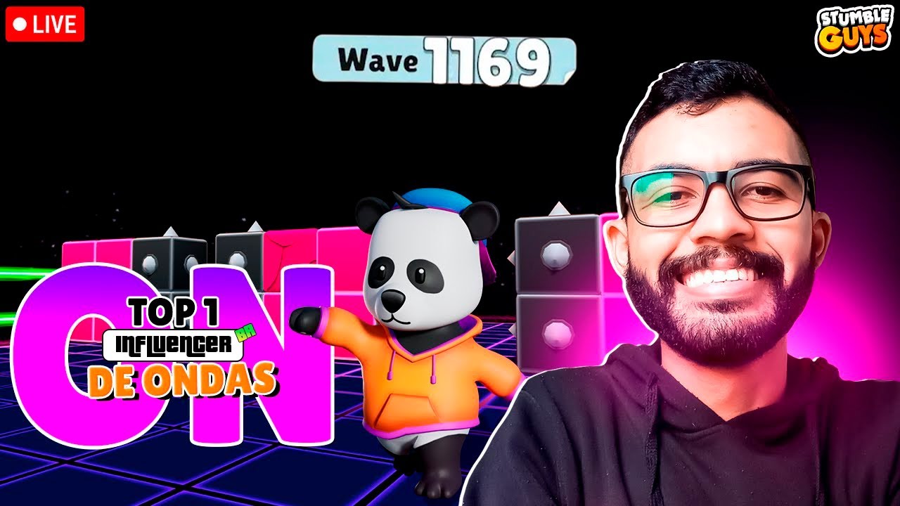 HOJE TEM 900 ONDAS | STUMBLE GUYS AO VIVO #stumbleguys
