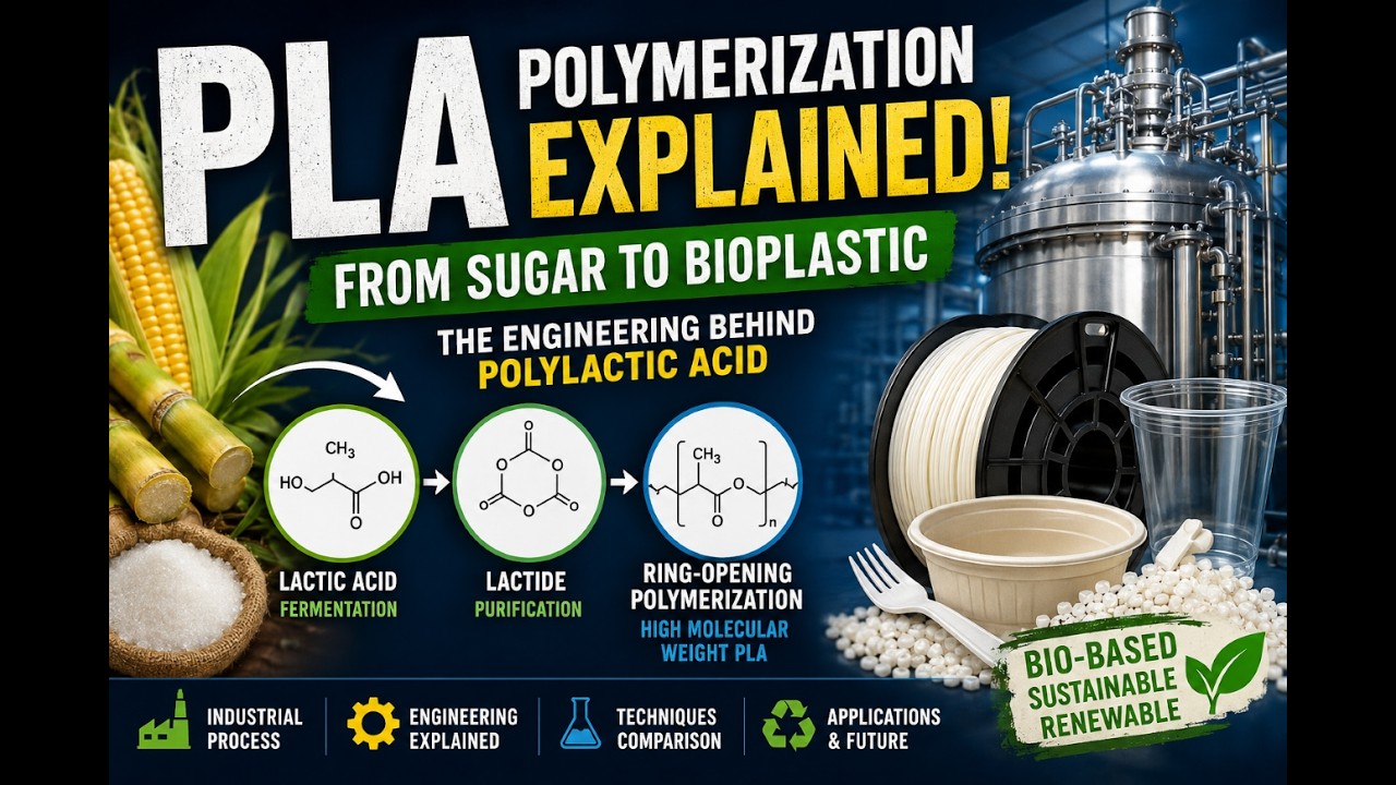How Polylactic Acid Bioplastic Is Made/PLA Polymerization Techniques Explained
