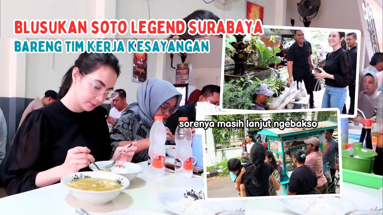 DADAKAN NGAJAK SEMUA TIM KERJA MAKAN SOTO AYAM LEGEND SURABAYA! | Arumi Bachsin