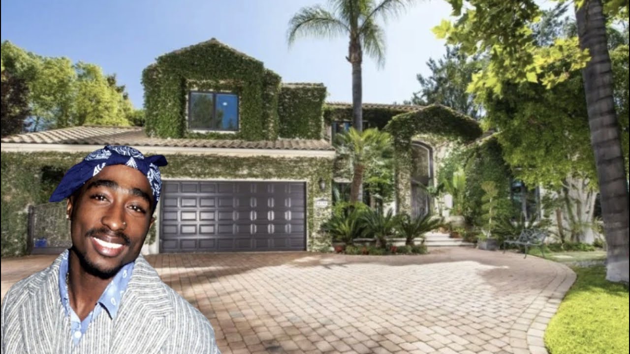 A Look Inside Tupac Shakur's Former Million Dollar Mega Mansion- Massive Pool, Basketball Court!