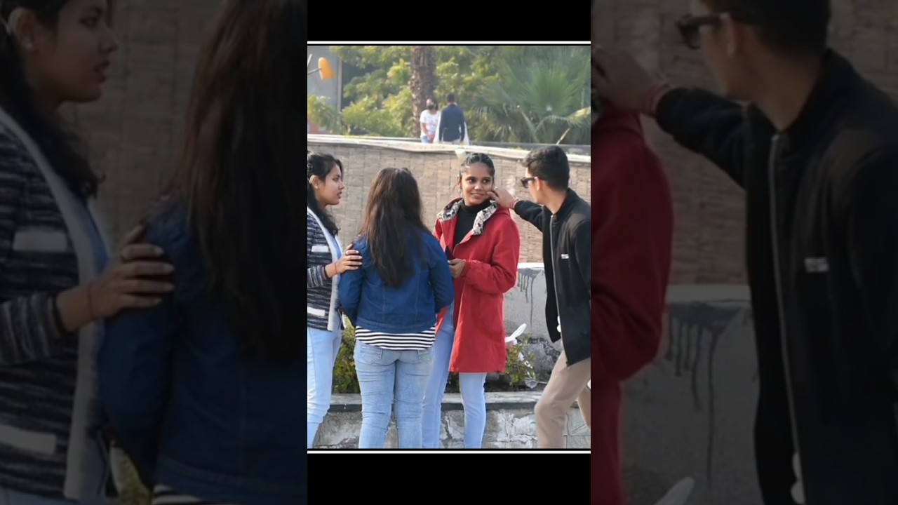 Pulling Strangers Cheeks Prank On Cute Girl's 😍 || Harshit PrankTv