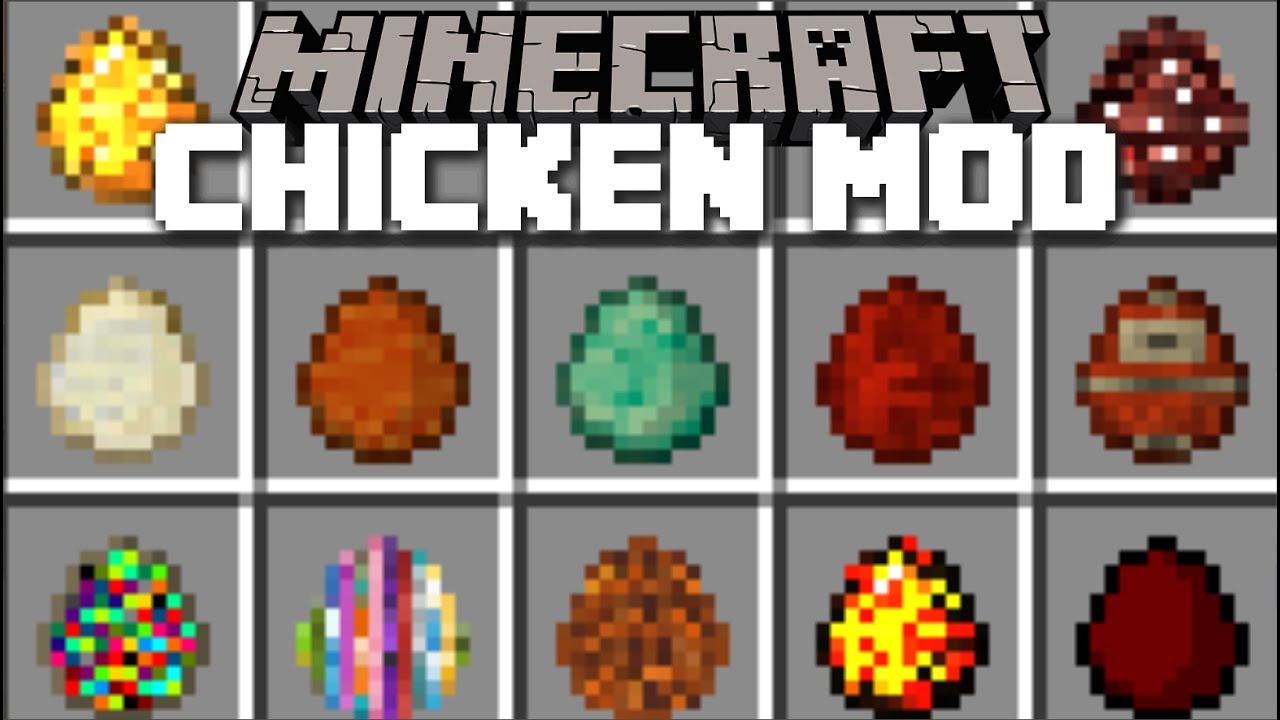 Minecraft MORE CHICKENS MOD / HATCH AND REPRODUCE CHICKENS!! Minecraft