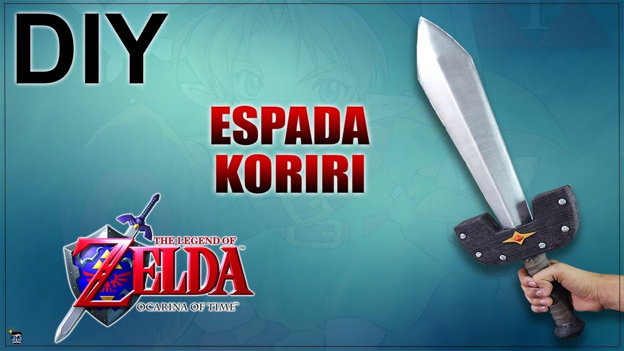 Como fazer a Kokiri Sword- DIY THE LEGEND OF ZELDA OCARINA OF TIME