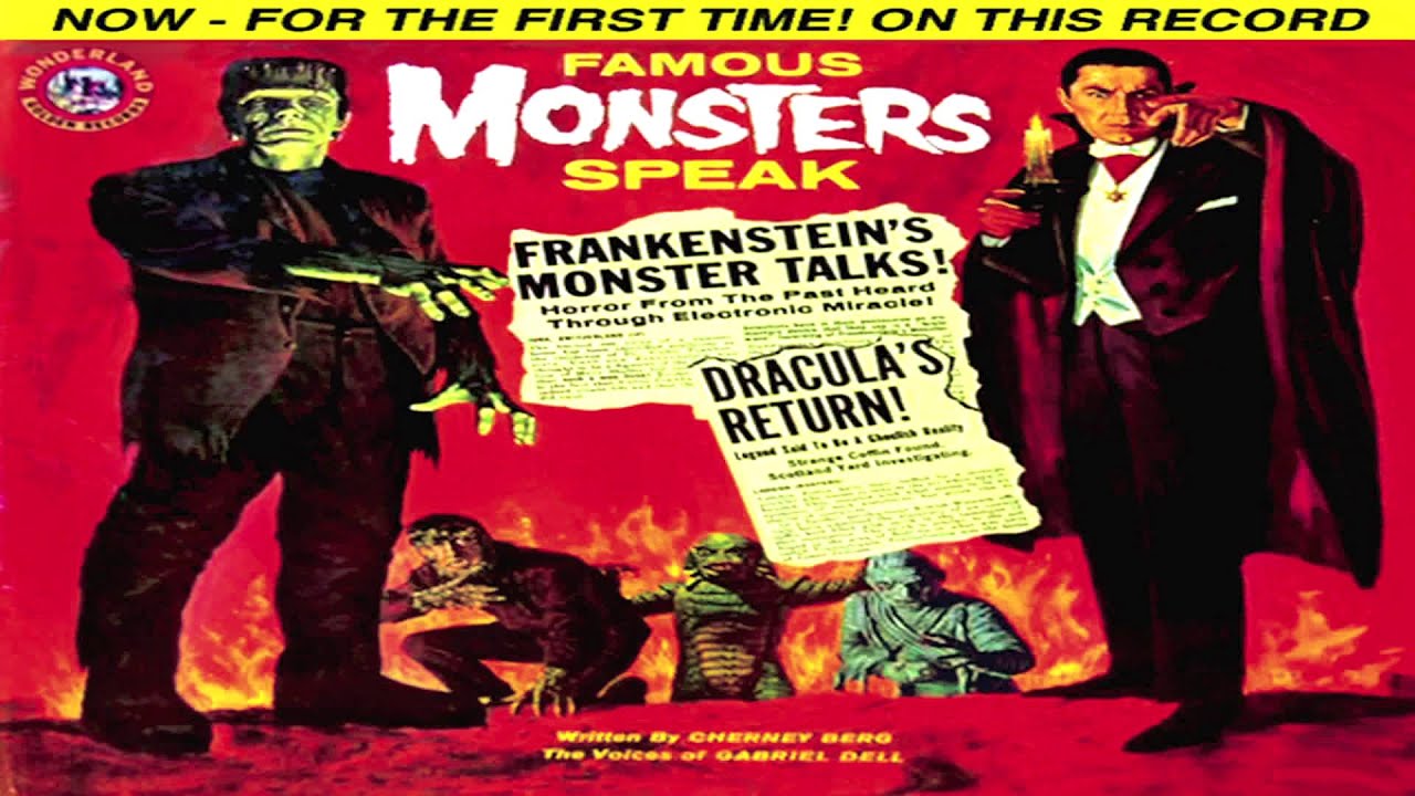 Famous Monsters Speak Record - Dracula & Frankenstein