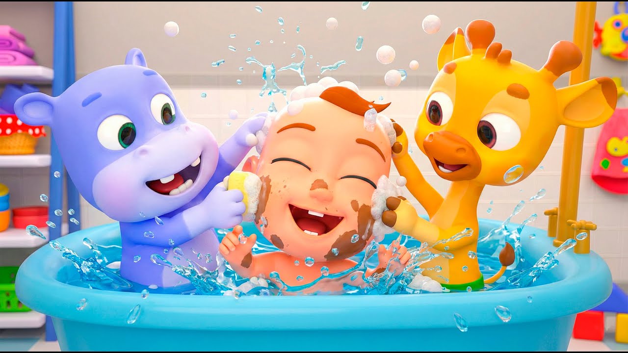 Dirty to Clean! Bath Song | Almama - Baby Academy & Nursery Rhymes