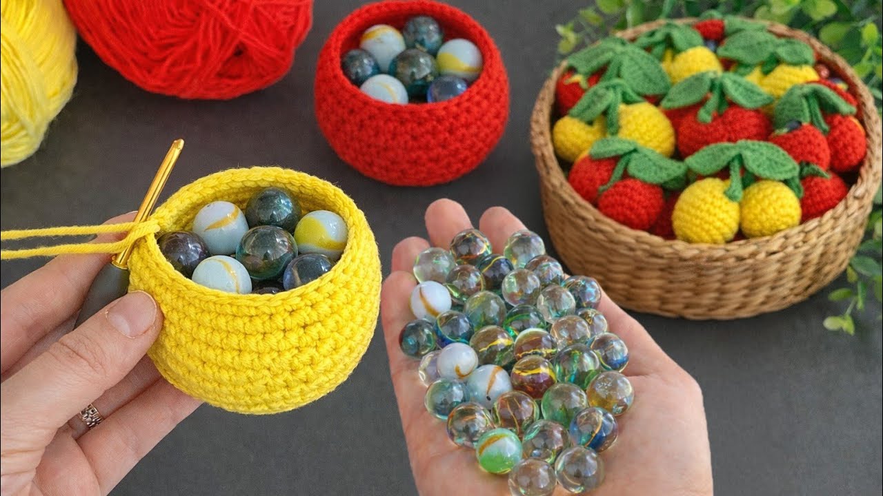 Crochet Cherry Keychain 🍒 Quick, Easy & Profitable Crochet Idea