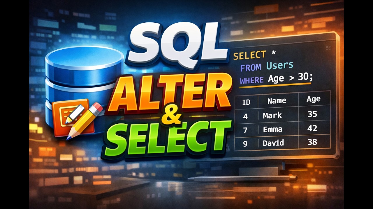 SQL session 3 ( ALTER & SELECT )