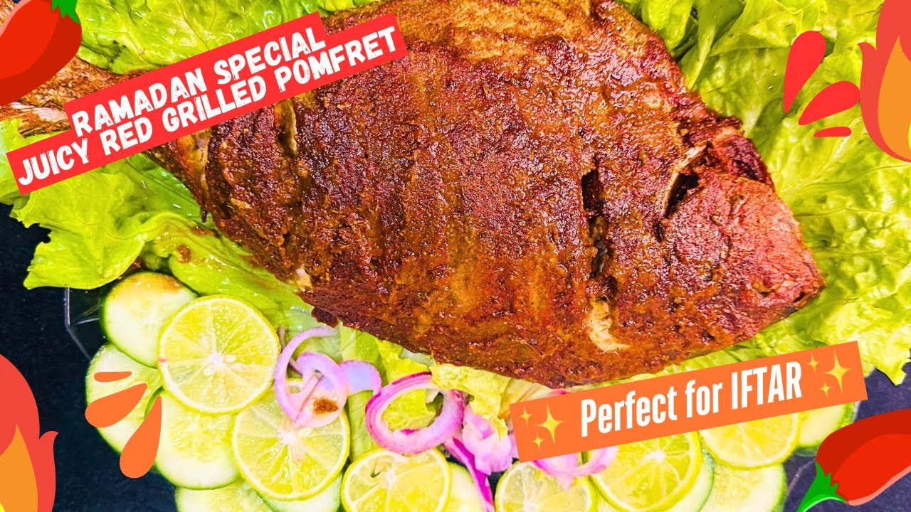 Ramadan Special Ep-6 Grilled Pomfret | Juicy & Smoky Iftar Delight | Perfect Iftar Recipe 