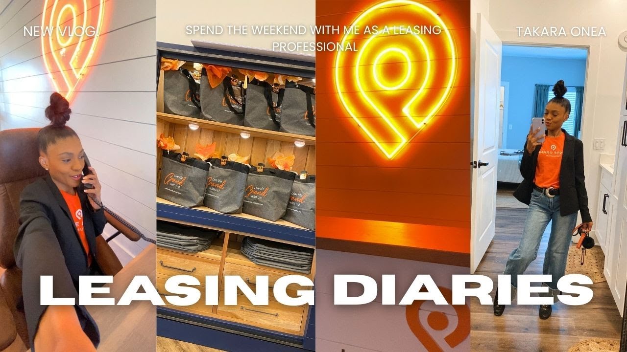 Spend The Weekend With Me As A Leasing Professional 🧡✨🔑