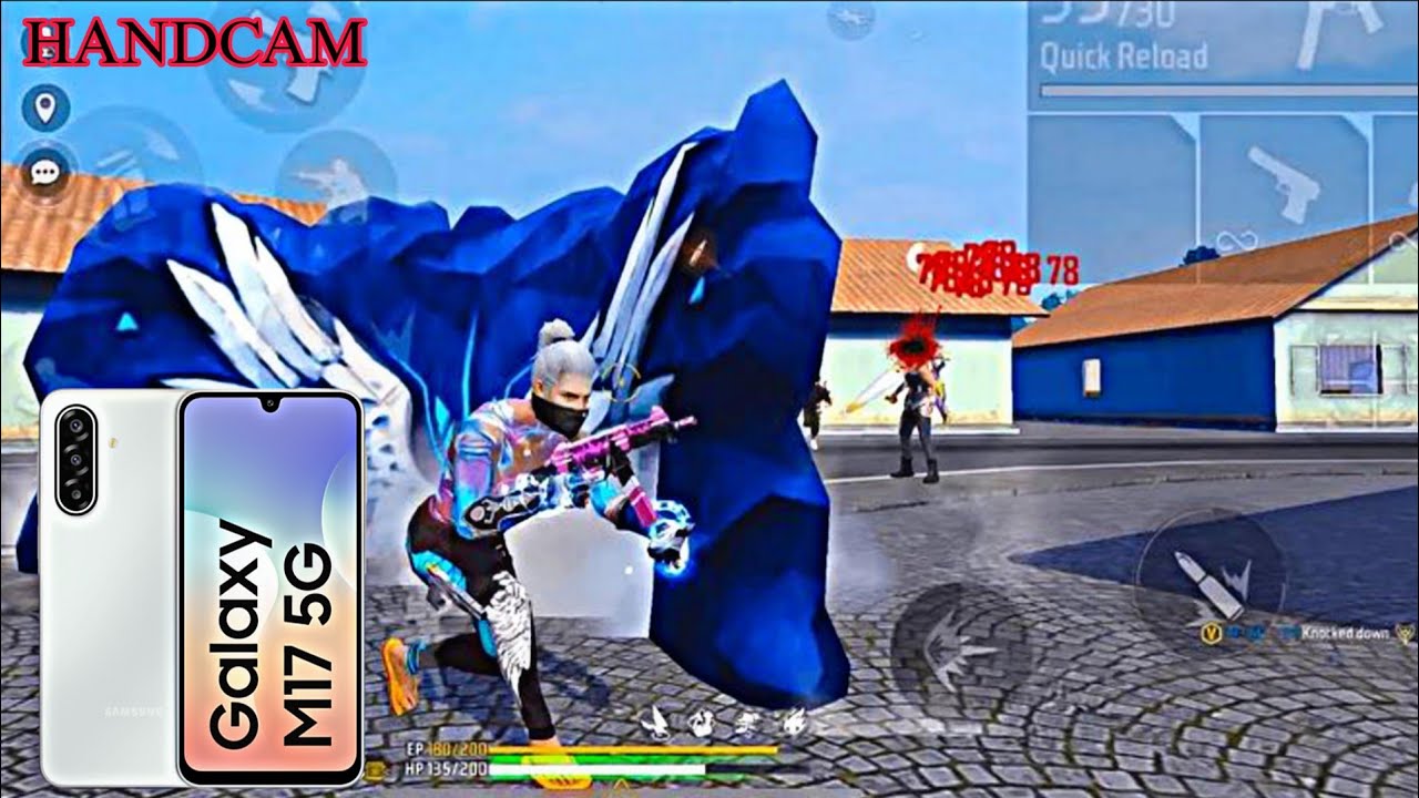 SAMSUNG GALAXY M17 5G AFTER UPDATE ‼️ PLAYING FREEFIRE MAX HANDCAM GAMEPLAY 🇮🇳⚙️ #samsung 