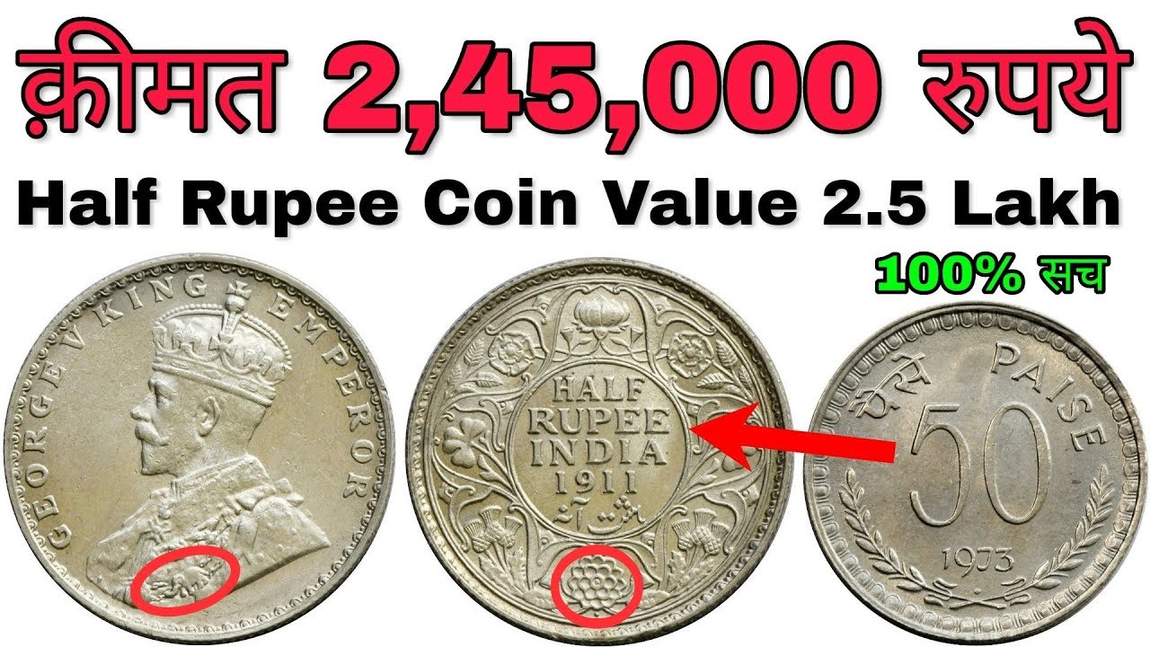 Half Rupee India old silver coin Price | Most Expensive British Indian coin | MasterJi Coin Value