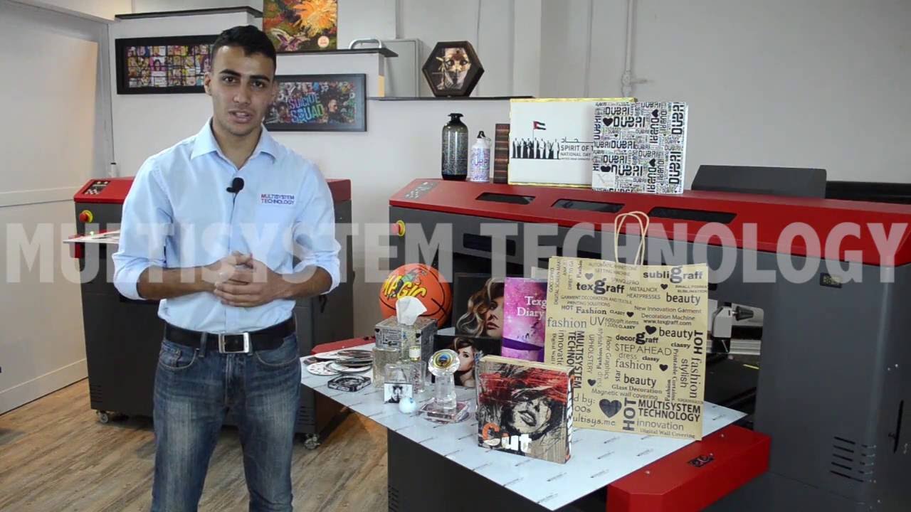 Printing on CD by iUV600s Flatbed Printer