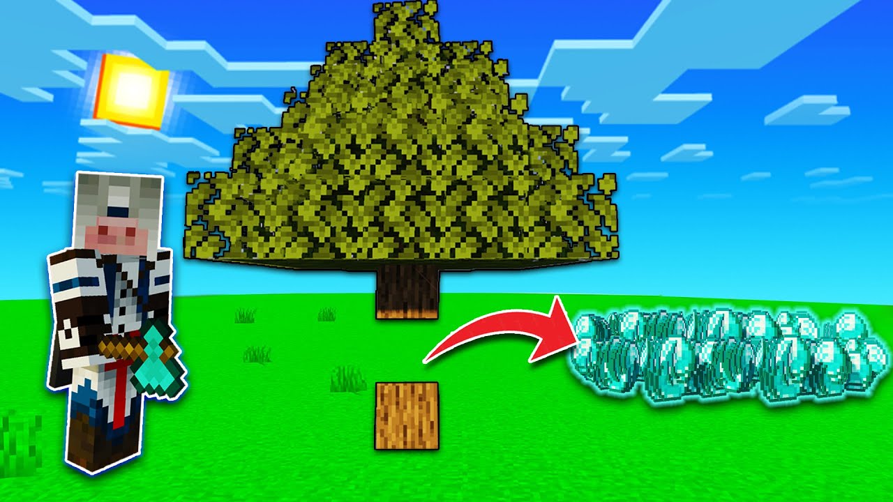 MINECRAFT MAAR BLOKJES HAKKEN GEEFT RANDOM ITEMS!