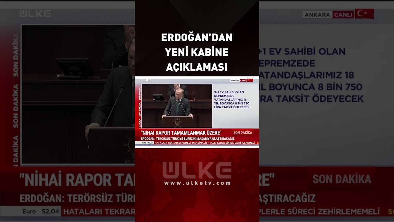 Erdoğan'dan Yeni Kabine A&ccedil;ıklaması: Akın G&uuml;rlek ve Mustafa &Ccedil;ift&ccedil;i... #sondakika