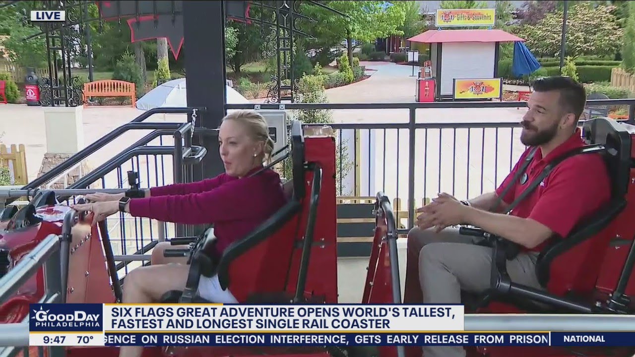 Six Flags Great Adventure opens world's tallest, fastest ad longest single rail coster | Good Day Ph