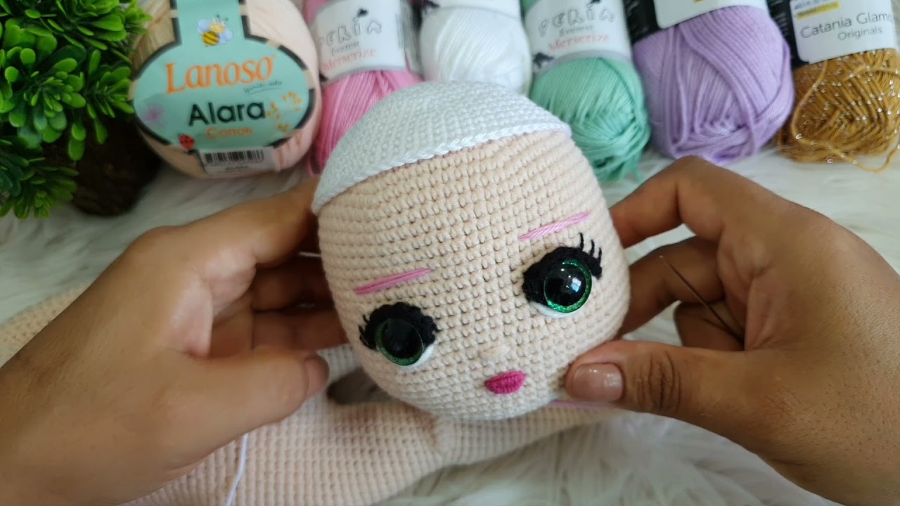 LOLBEBEK 35cm SAÇ YAPIMI #amigurumibebek @sifaligurumiler