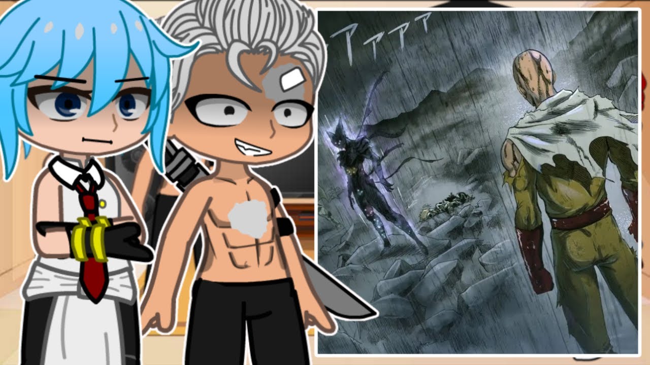 Undead Unluck React to Saitama vs Cosmic Garou || One Punch Man || TikTok || Gacha React