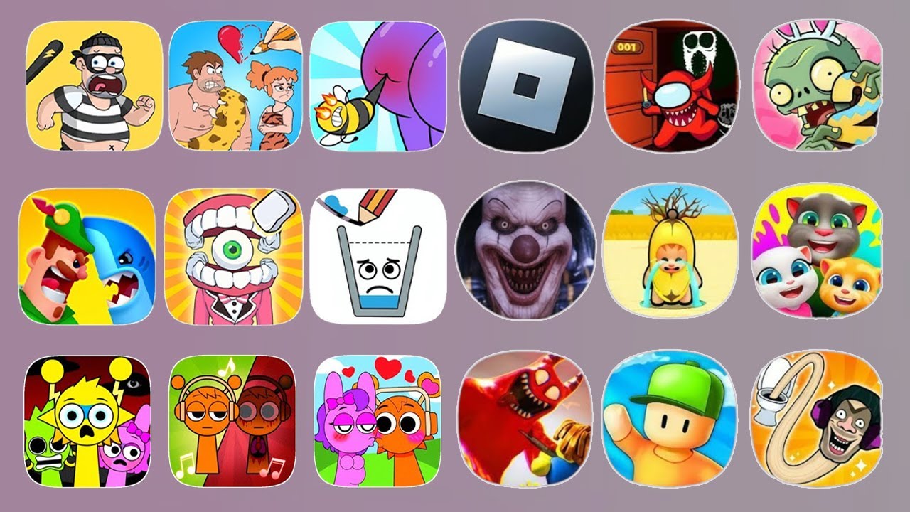 Roblox,Escape Teddy's Play Room Obby,EPIC SCHOOL ESCAPE,EVIL GRANDMA,SIREN COP'S,BOB THE DENTIST...