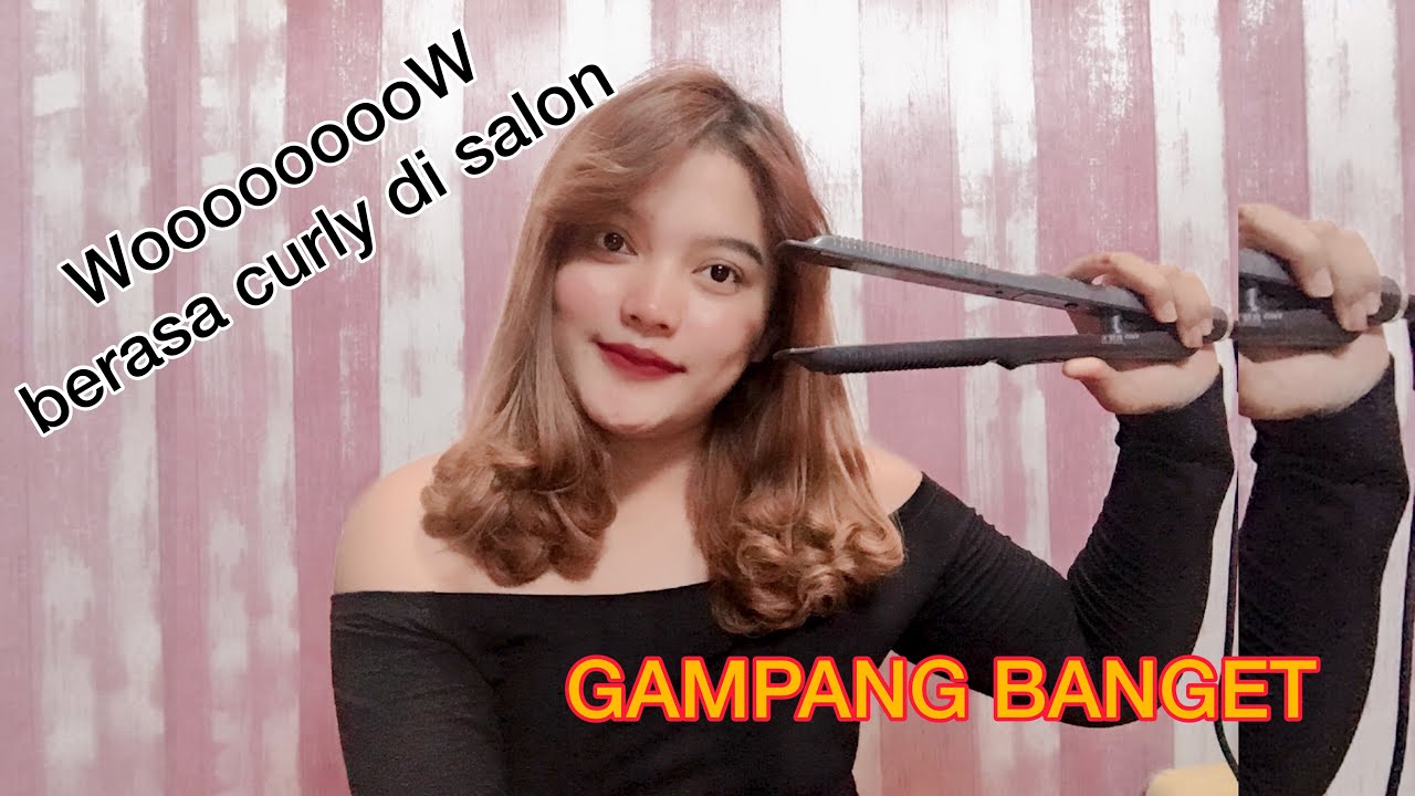 TUTORIAL CURLY RAMBUT BADAI DI RUMAH by yoladesip !!