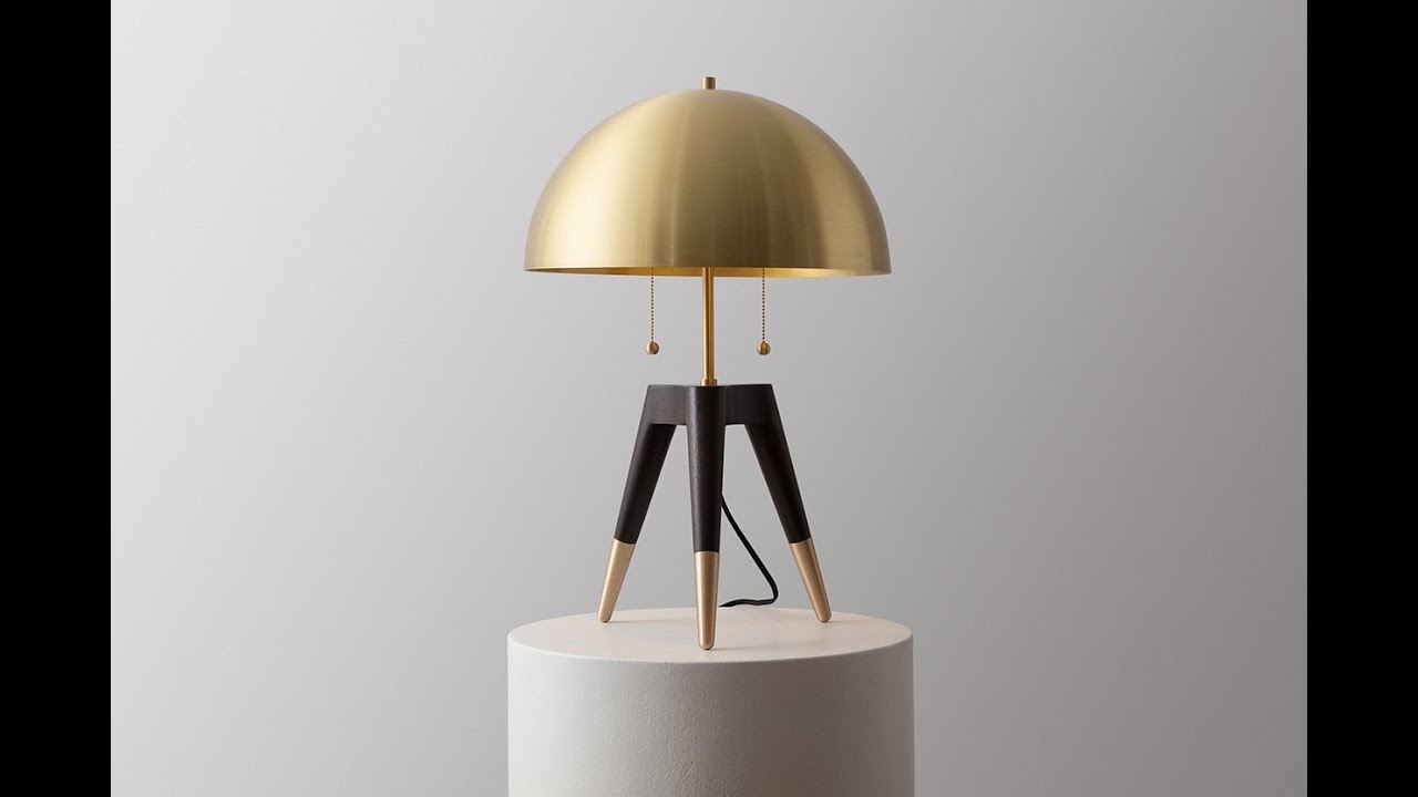 Metal and wood art combination: create light luxury elegant lamps