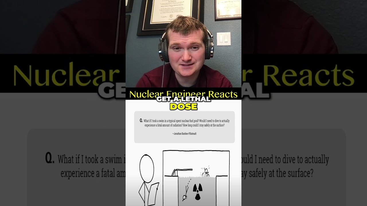 Is it Safe to Swim in a Spent Nuclear Fuel Pool?